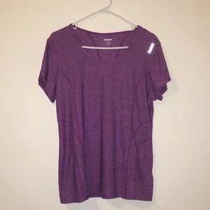 Purple Reebok work out tee